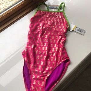 Women’s Aloha Foil Funnies Flutter Back Swimsuit